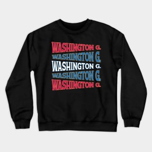 TEXT ART USA GEORGE WASHINGTON Crewneck Sweatshirt